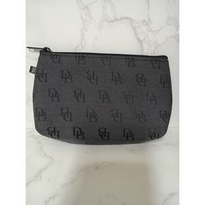 Dooney & Bourke Black Logo Zip Cosmetic Pouch